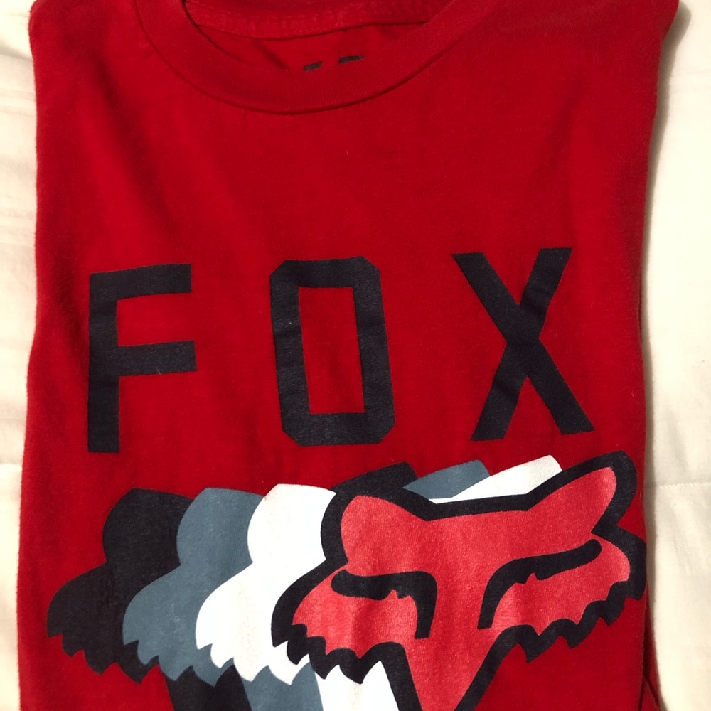 Fox racing mens t-shirt red size M like new condition